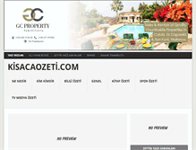 Tablet Screenshot of kisacaozeti.com